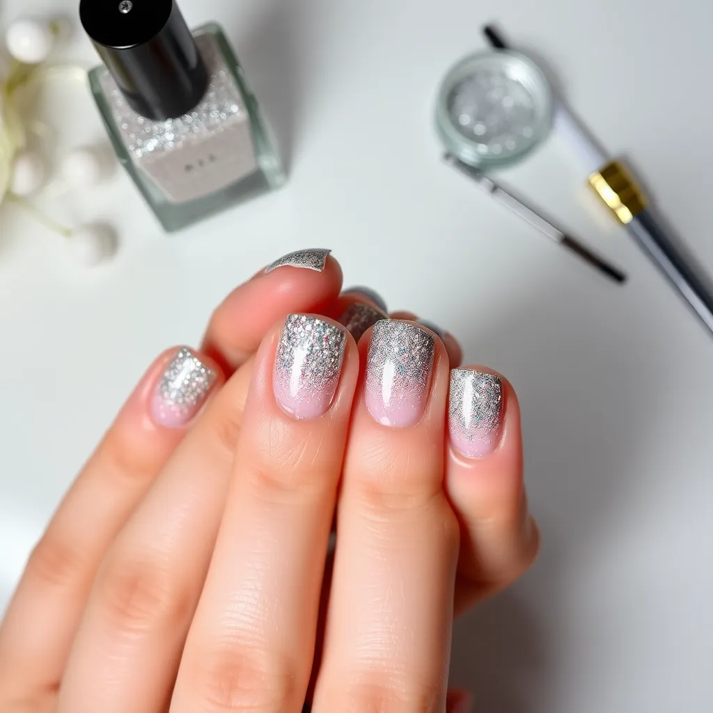 Jak stworzyć paznokcie z brokatem ombre – krok po kroku