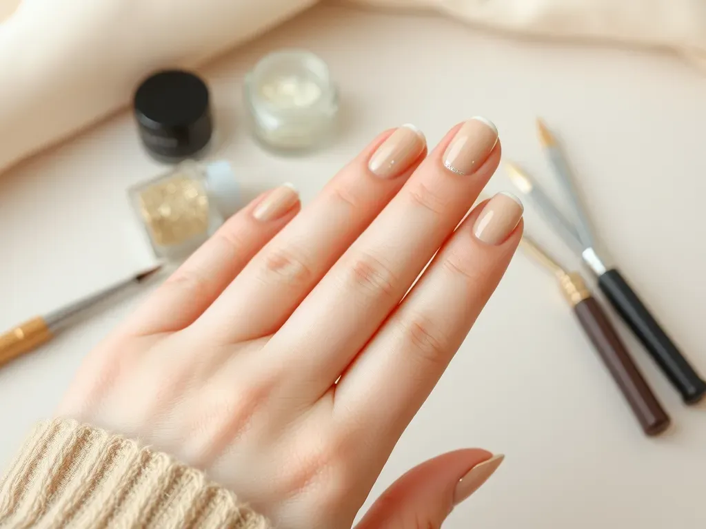 Paznokcie beżowe z brokatem – inspiracje i porady