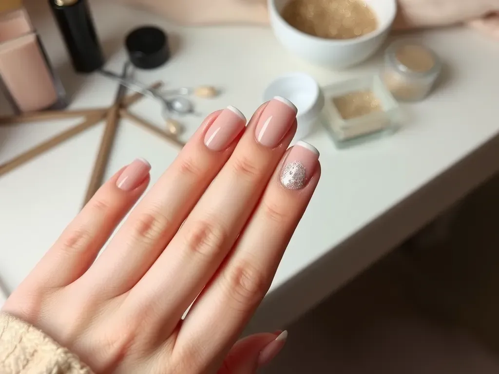 Jak stworzyć paznokcie nudę z brokatem – poradnik