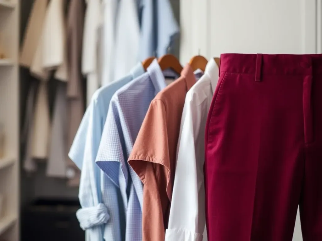 Jaka koszula pasuje do bordowych spodni?