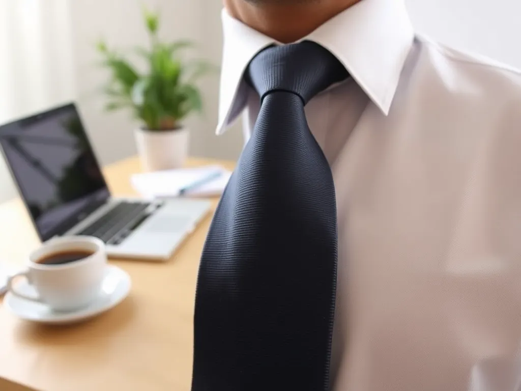 Dokąd powinien sięgać krawat?