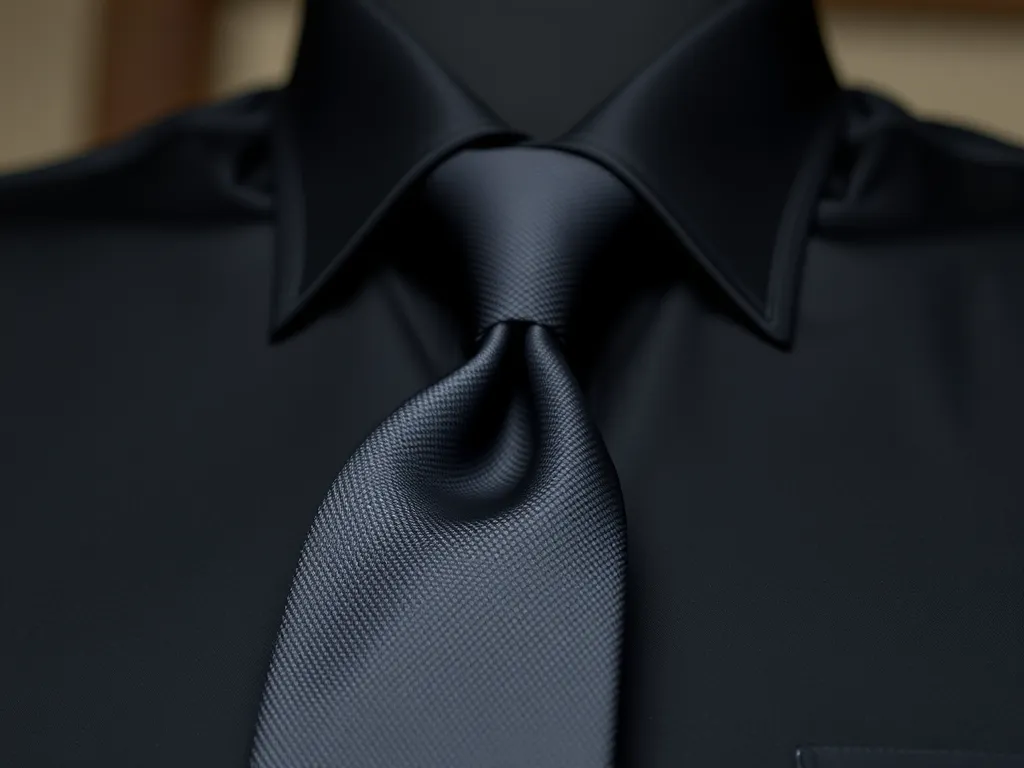 Jaki krawat do czarnej koszuli?