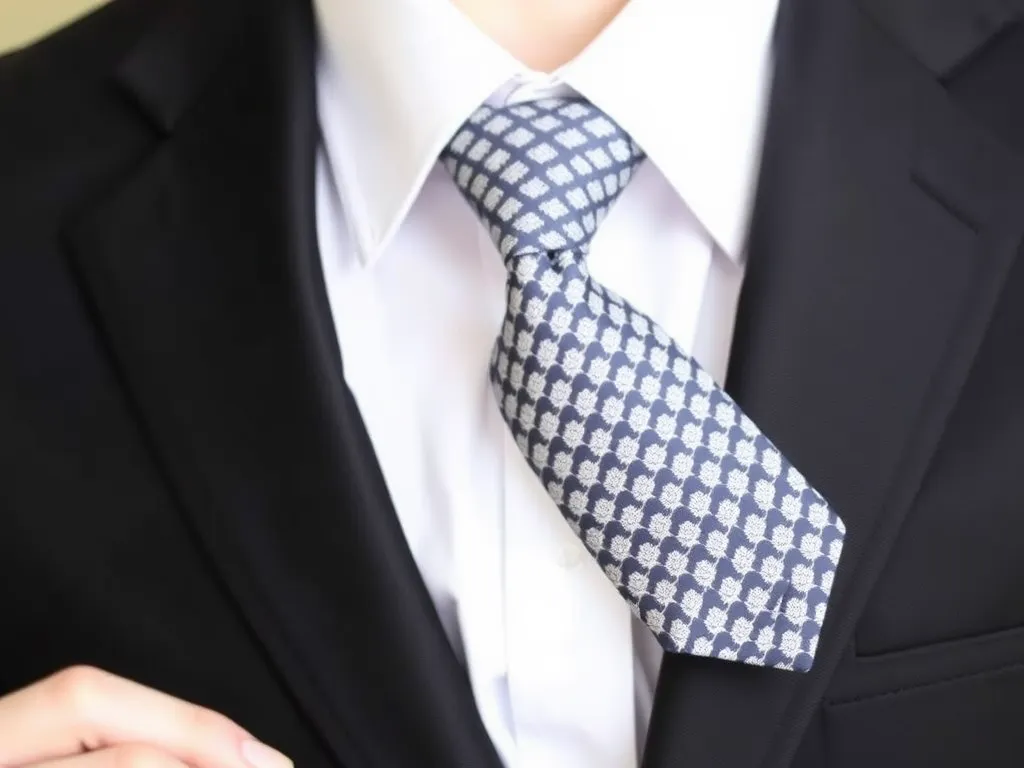 Jaki krawat do czarnego garnituru i białej koszuli?