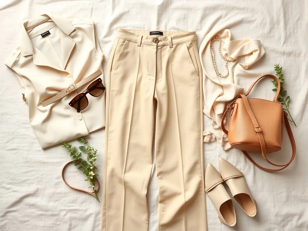 Beżowe spodnie stylizacje: jak tworzyć modne i eleganckie looki?