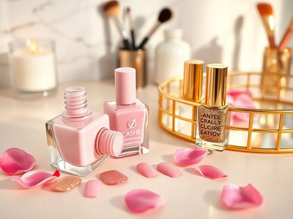 Paznokcie różowe ze złotym – inspiracje i najnowsze trendy