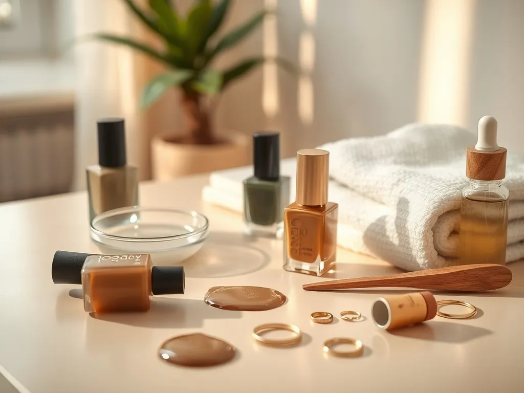 Paznokcie khaki i złoto – stylizacje, inspiracje, pielęgnacja