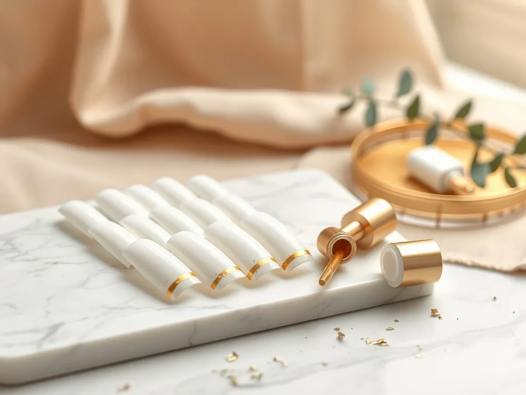 Paznokcie biale ze zlotym - subtelne inspiracje i pomysły