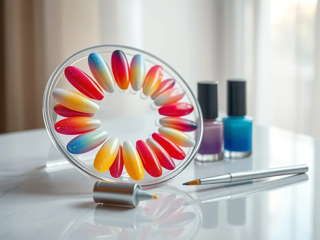 Tęczowe paznokcie – pomysły na efektowny manicure