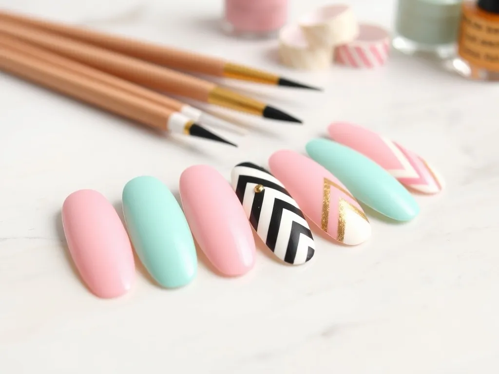 Paznokcie paski wzory: inspiracje i proste pomysły