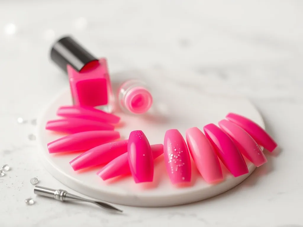 Neonowe paznokcie róż: inspiracje i stylizacje
