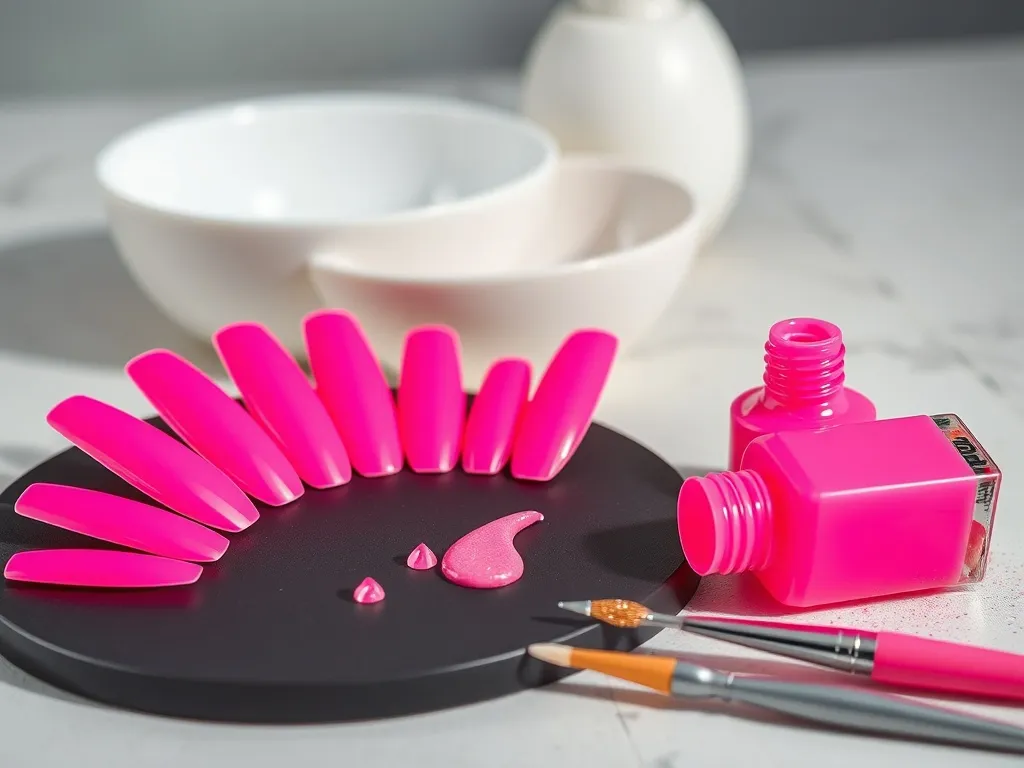 Neonowy róż paznokcie: inspiracje i porady