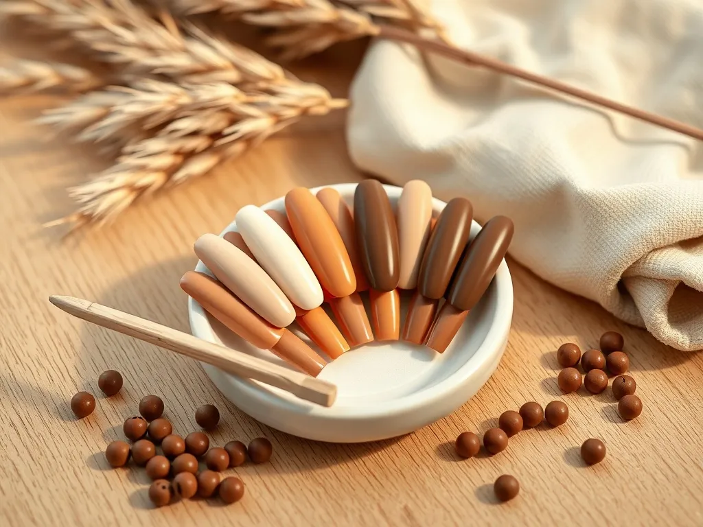 Paznokcie beżowe z brązem – stylowe pomysły i inspiracje