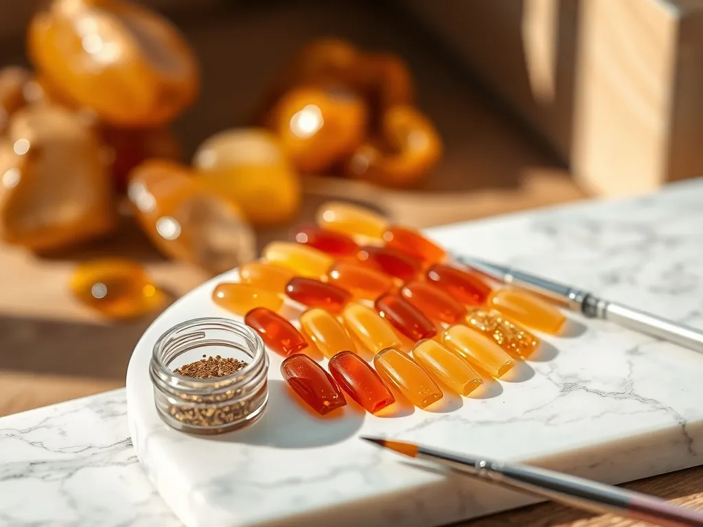 Bursztynowe paznokcie – inspiracje i pomysły na manicure