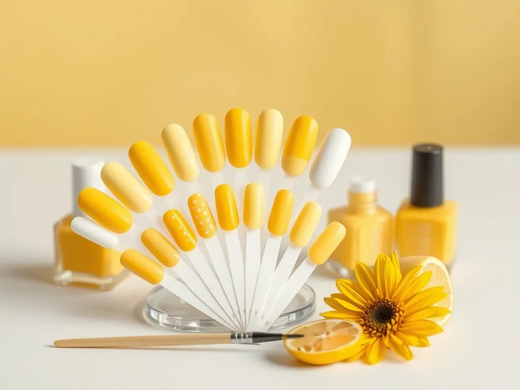 Modne pomysły: żółte paznokcie wzory i inspiracje