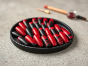 Czerwono czarne paznokcie – pomysły i inspiracje