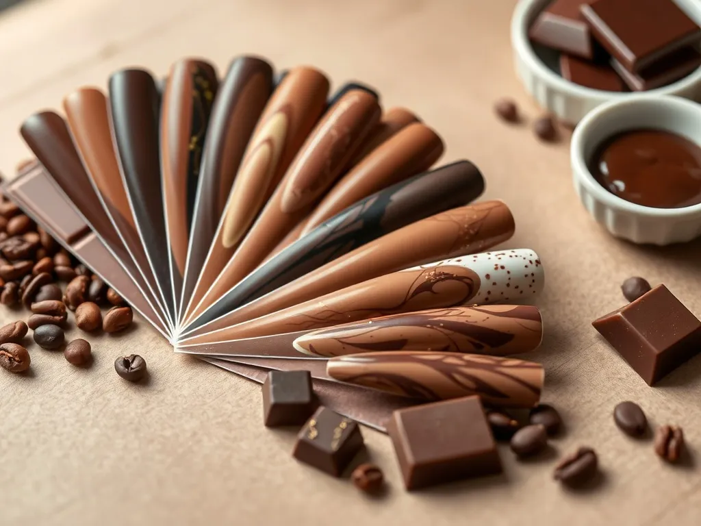 Paznokcie czekoladowe wzory i inspiracje